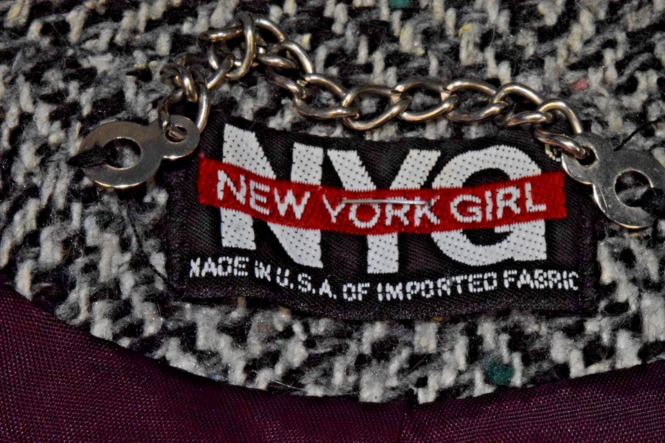 Vintage Tweed Coat New York Girl S/M 70s Rainbow Flecked Donegal Wool Made USA - Image 4 of 4