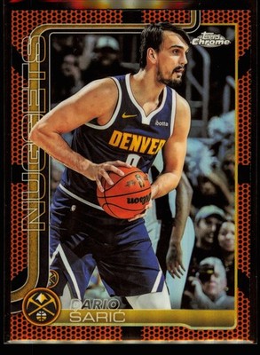 2025-26 Topps Chrome Dario Saric #77 Basketball Refractor - Denver Nuggets