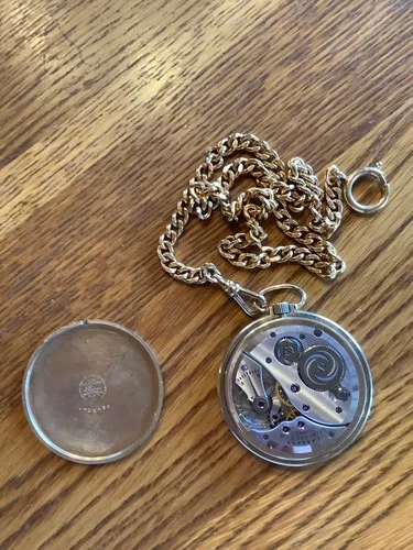 Antique 1942 Elgin De Luxe Pocket Watch 10k GF  17jewel - Working