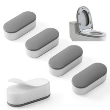 5 PCS Toilet Seat Bumpers for Bidet Attachment with Strong Adhesive, Universal N
