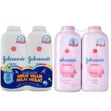 500g x 4 Johnson’s Baby Powder 4 Bottle Combo 2x Blossom Scent, 2x Original