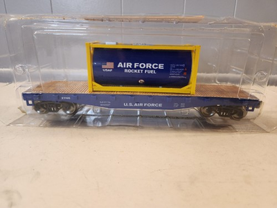 #ad #ad Menards 279 3187 O Gauge Air Force Flatcar 10.5quot; with AF Jet Fuel Container $24.00