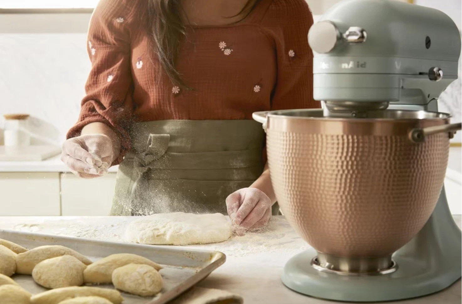 KitchenAid Design Series Blossom Tilt-Head Stand Mixer With Copper Bowl
Opens in a new window or tab