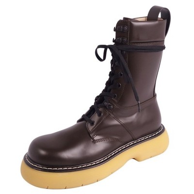 Bottega Veneta The Bounce Brown Men's Lace Up Boots Size:42 New