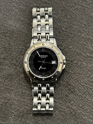 Raymond Weil Geneve Tango 36mm Black Date Dial Men's Watch 5560