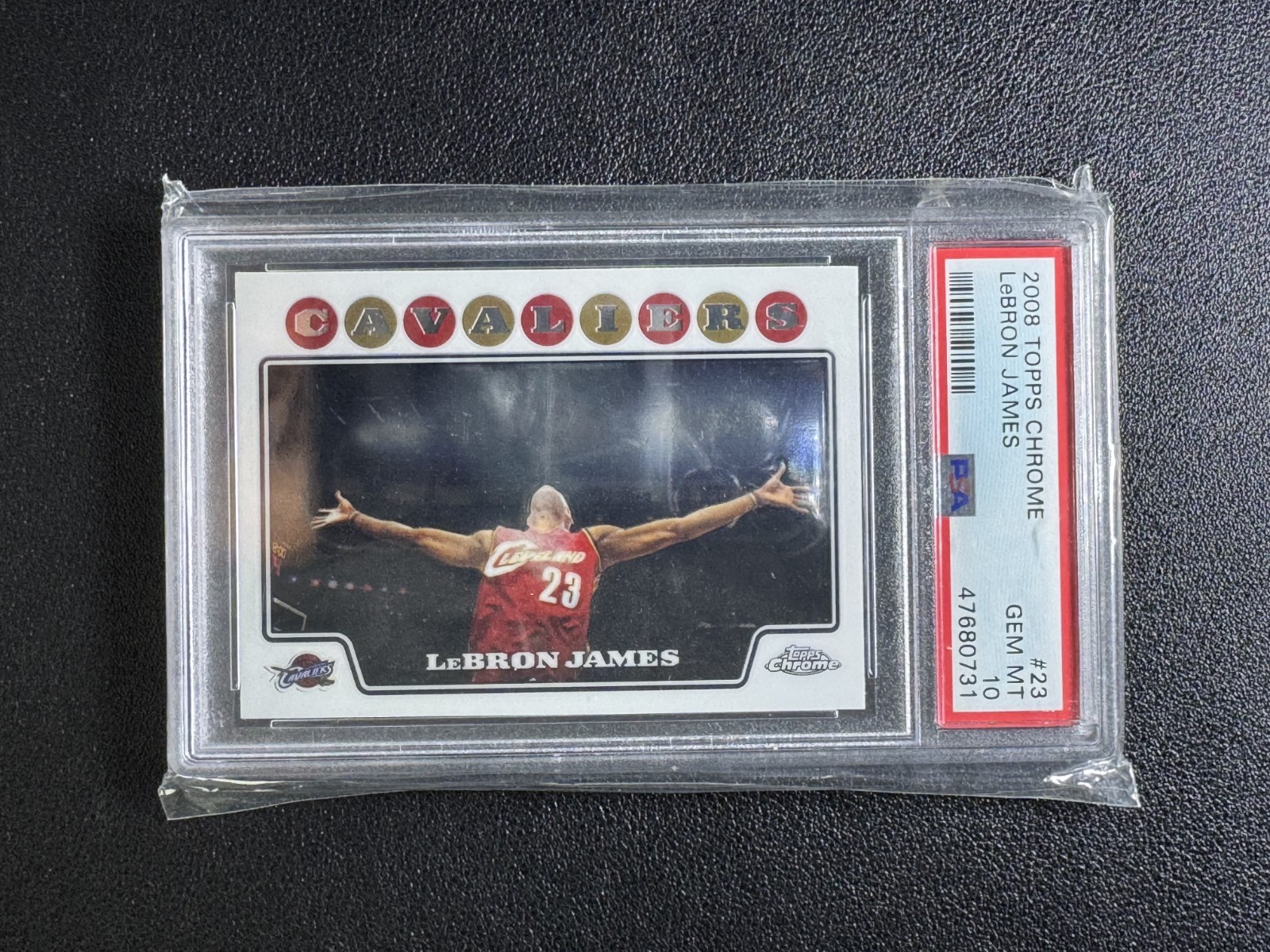 2008 Topps Chrome LeBron James No.23 GEM MT PSA10