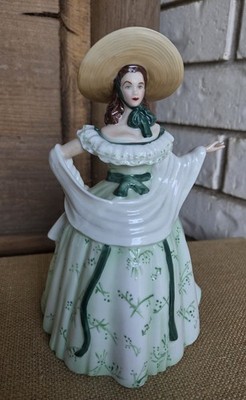 Franklin Mint Scarlett O'Hara Porcelain Teapot No. PU2633 Gone
