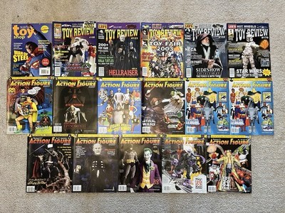 Action Figure Digest Toy Review & Toy Shop Magazine Lot of 17 Issues 1999-2005