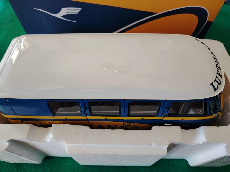 VOLKSWAGEN KOMBI LUFTHANSA 1957  SUNSTAR 1/12 RARE - Immagine 2 di 4