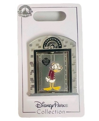 Disney DONALD & GOOFY Elevator Tower Of Terror Hollywood Tower Hotel Spinner Pin