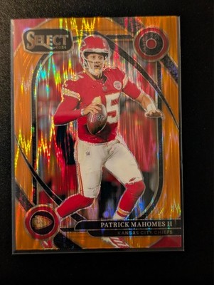 2024 Panini Select - Club Level Patrick Mahomes II #223 Orange Shock Prizm /399