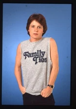 Michael J Fox Family Ties Muscle Tank Photo Shoot Original 35mm Transparency