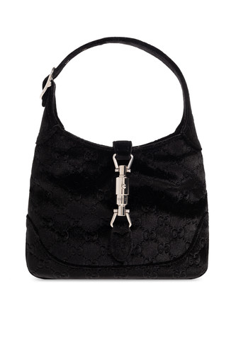 GUCCI Jackie 1961 Black Velvet Top Handle Bag New & Authentic