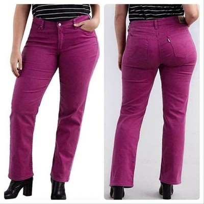 levi's women's plus size 414 classic straight jeans