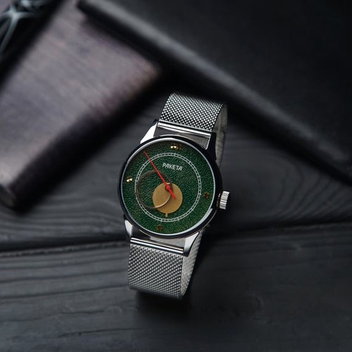 Grüne Vintage Sowjetische Raketa Kopernikus. Mechanische Uhr, Herrenuhr, UdSSR WATCH - Bild 3 von 5