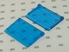 Lego Window Sunroof 2x3 with Ridges [2348b] Trans Blue x2