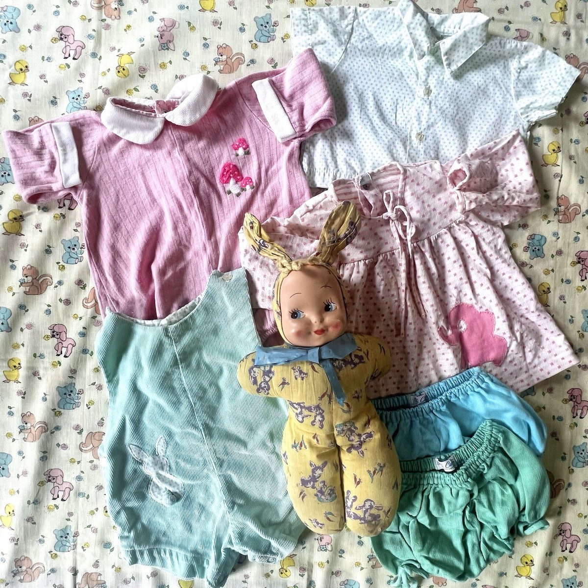 CARTERS 60s ヴィンテージカバーオール　円形タグ　ブランケット無し 60s- カーターズ カバーオール 濃紺 インディゴブルー L相当