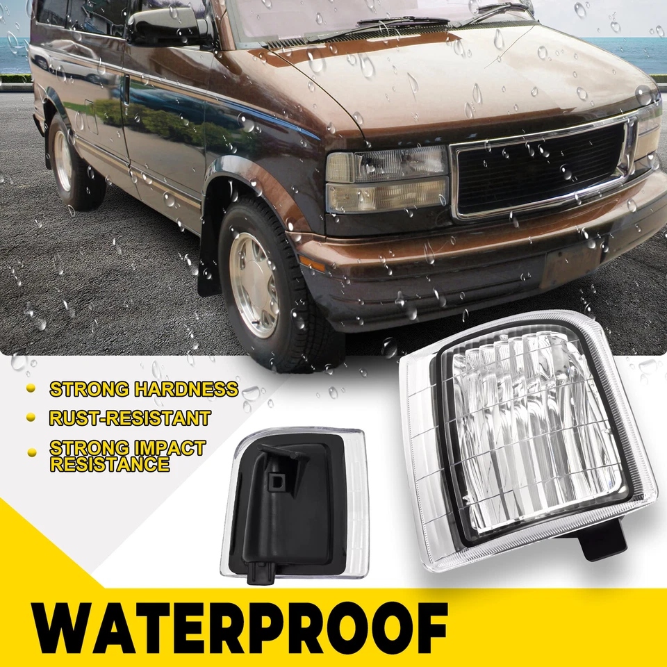 Pair For Chevy Astro & GMC Safari 95-05 Clear Chrome Corner Side Marker Lights Foto 3 de 4