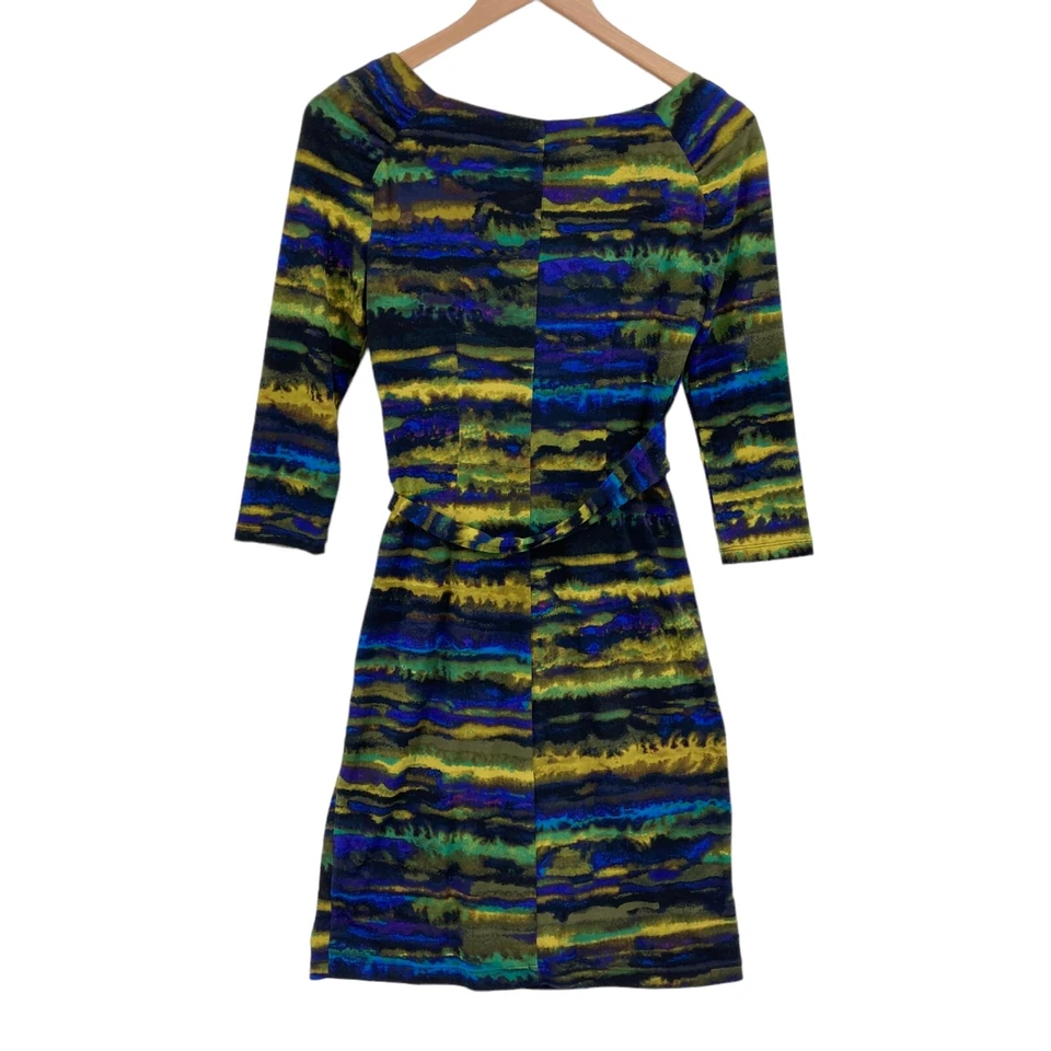 Vestido Vaina Tinley Road Mujer XS Multicolor Tejido Asimétrico Cuello en V Cordón Foto 2 de 4