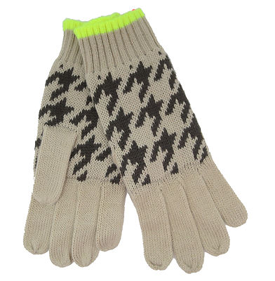 CODELLO 32098603 POETRY GRUNGE KNIT HANDSCHUHE GLOVES BEIGE [25] NEU