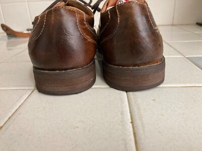 Bed Stu Distressed Brown Leather Classic Cap Toe Oxfords USA 