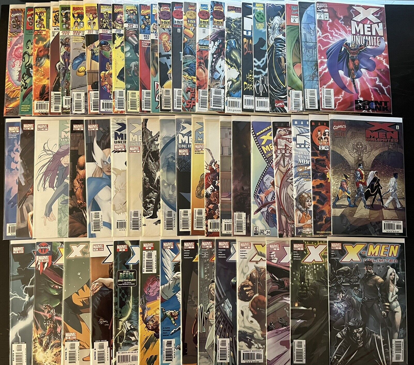 Marvel Comics X-Men Unlimited (1993) Near Full 1 - 50 Run (2004) Complete Series