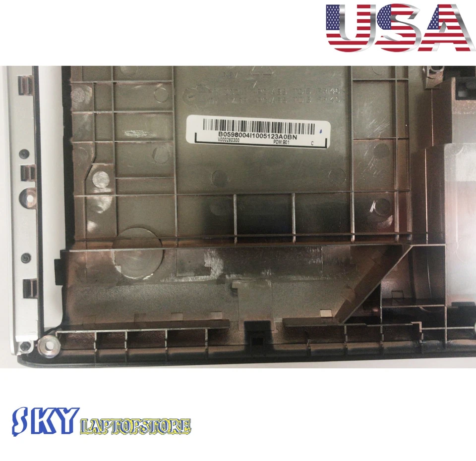 Nueva funda inferior negra Toshiba Satellite P870 P875 V000280300 EE. UU. Foto 3 de 4