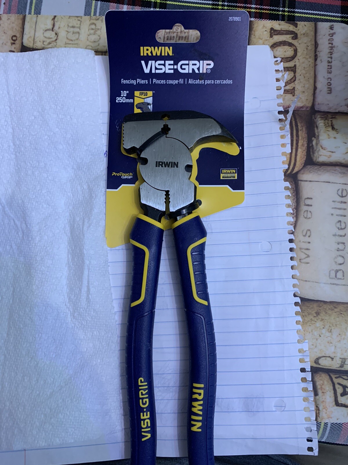 Irwin Industrial Tool Co 2078901 101/4" Fencing Pliers With Pro Touch