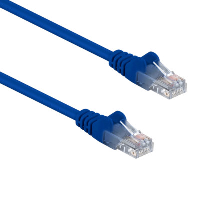 1m RJ45 Patch Cable BLUE Network Lead Ethernet U/UTP Cat.5E Lan Cable