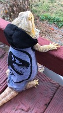 JURASSICPARK PRINT 8 XLRG SLEEVELESS BODY HOODIE SHIRT 4 UNISEX BEARDED DRAGON