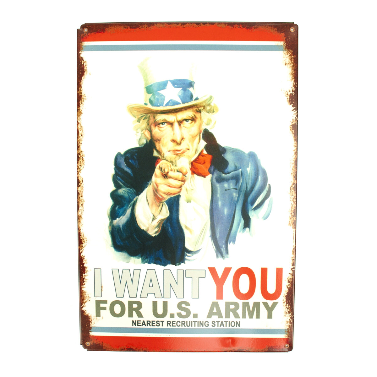 激レア！50s アメリカンアンティーク 米軍 退役軍人看板Antique USA U.S. WW2 Vintage Metal Sign: Uncle Sam Recruiting | eBay