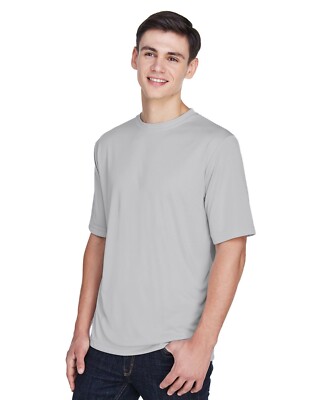 Team 365 TT11 Medium Sport Silver Mens Zone Performance T-Shirt Activewear