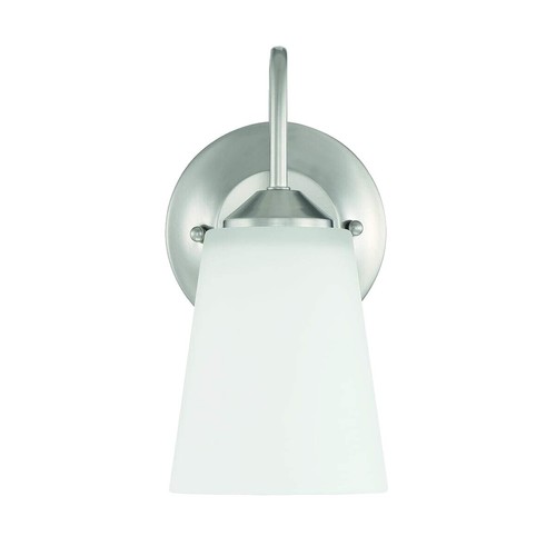 GRUENLICH 3-Light Wall Sconce - White Bathroom Vanity Light With Glass Shades, E12 Base (Dimmable) - View #12