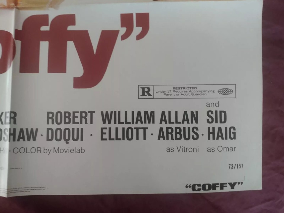 Coffy Orig 1sht 27x41 1973 Pam Grier AIP Blaxploitation Action eBay
