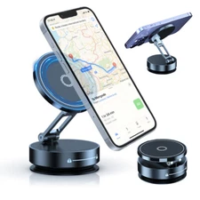 2025 New Electric Vacuum Magnetic Suction Car Phone Mount 360° Rotation Holder