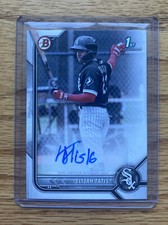 2022 Bowman Paper Elijah Tatis Auto - Chicago White Sox Rc