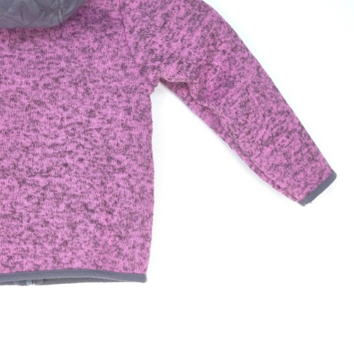 STAR WARS Baby Yoda Full Zip Jacket Girls 4T Hooded Pink Gray Grogu Quilted 2022 - Picture 16 of 16