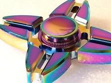    Rainbow Spinner Fidget Toy EDC ADHD Kids Boy Girls Adults All Metal Multi