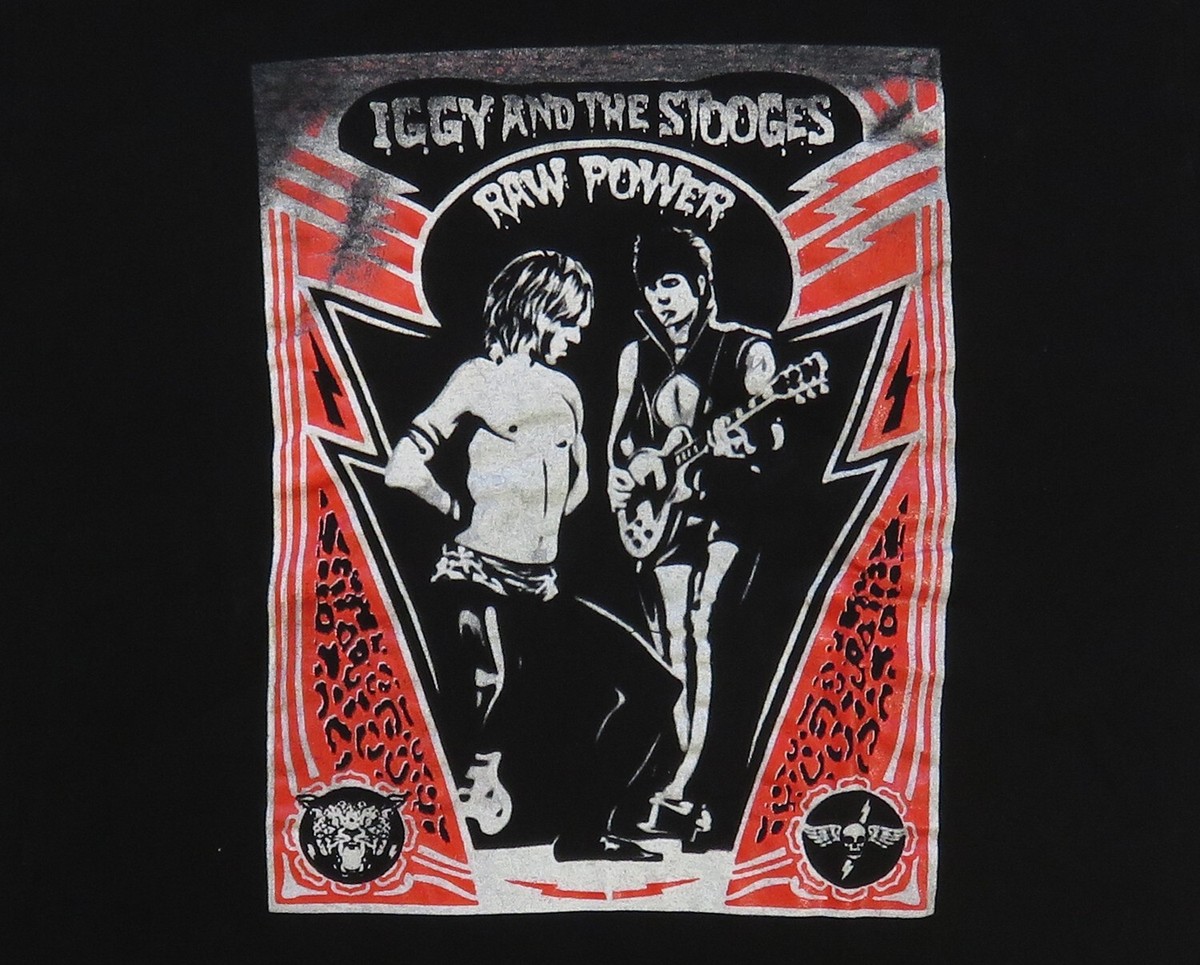 Iggy And The Stooges Vintage T Shirt Raw Power Logo From The