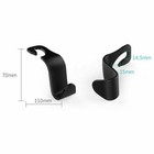 1X Auto Accessories Car Seat Back Hook Shipping Bag Purse Coat Clip Hanger Black
