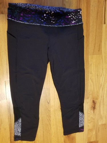 Lululemon Women's Black Mesh Leggings 