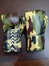 Guantoni da boxe professionali CAMO in vera pelle con lacci