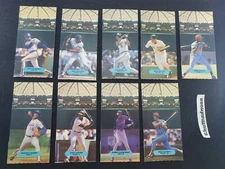 Nine (9) 1986 Leaf Stand Up Cards Gooden Gwynn Ripken Boggs Sandberg Puckett