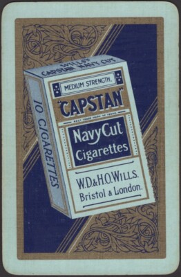 capstan cigarette cards Playing Cards Single Card Old Vintage * CAPSTAN CIGARETTES Advertising  Smoking N