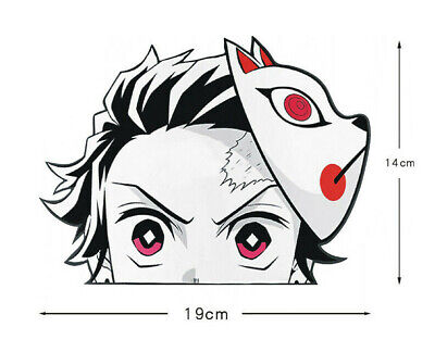 Demon Slayer Tanjiro Kamado Peeking Vinyl Decal Stickers Anime Peekaboo 4