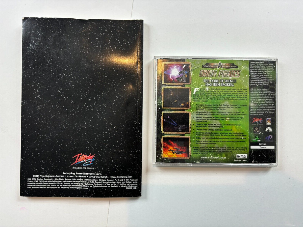 Star Trek: Starfleet Command Orion Pirates (PC, 2001) CD ROM No