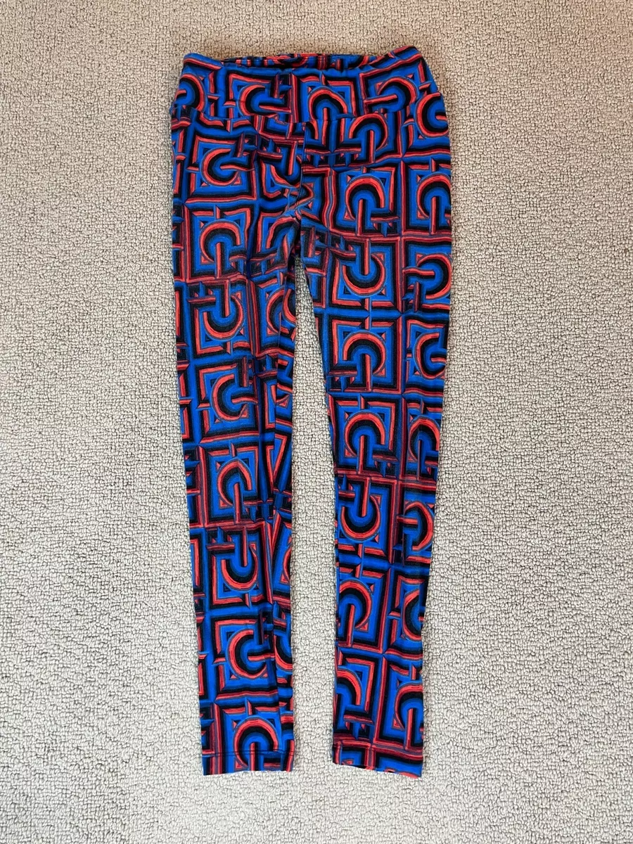 Lularoe Leggings Womens Red and Blue One Size