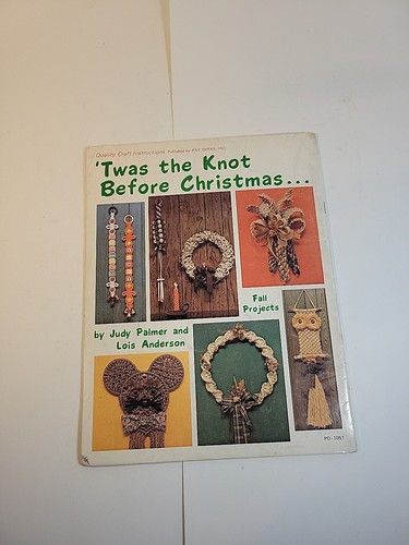 Vintage Pat Depke Twas the Knot Before Christmas Wysokiej jakości instrukcja rękodzieła - Zdjęcie 9 z 9