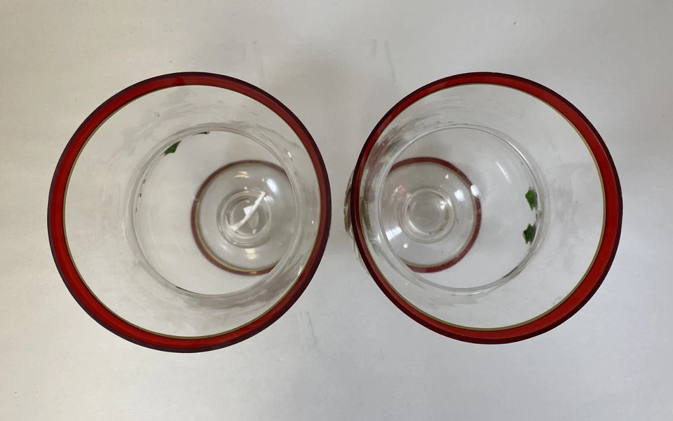 (2) CANDELABROS/JARRONES DE VIDRIO PARA HURACANES HOGAR PARA LAS VACACIONES 10,5" DE ALTO Foto 2 de 4