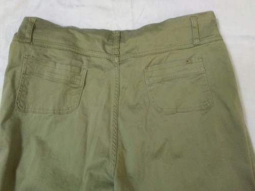 Elite Jeans Womens Size 23/24 Green Pants Stretchy Inseam 31" Cotton Blend - Imagen 7 de 12